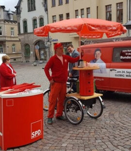 Infostand zur Bundestagswahl 2017