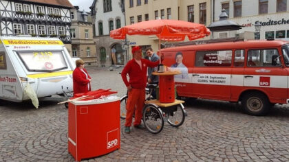 Infostand zur Bundestagswahl 2017