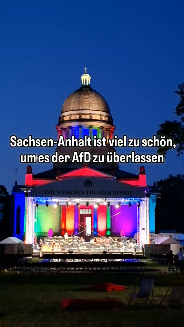 Sachsen-Anhalt ist viel zu schön, um es der AfD zu überlassen! - @skady.herkenrath 2026

Habe einen einen Ort außerhalb von Sachsen-Anhalt eingebaut. Wer errät welcher es ist? Und an welcher Stelle im Reel? 

#afd #AfDVerbot #heimat #demokratie #SachsenAnhalt